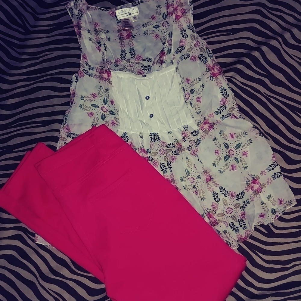 Top with Pink Leggings